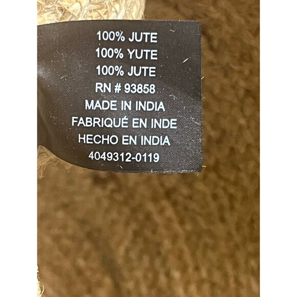 Circus Sam Edelman Tote Jute Beach Bag Rainbow Pom Boho Resort Shopping Festival - Picture 8 of 9